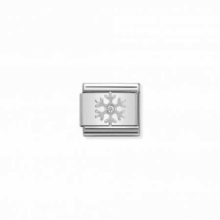 Nomination Silver Snowflake CZ Composable Charm